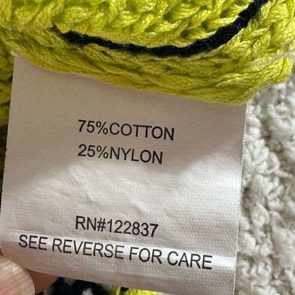 Ost sweater Womens size Small knitted colorblock pullover Cotton Nylon Blend - Picture 5 of 10